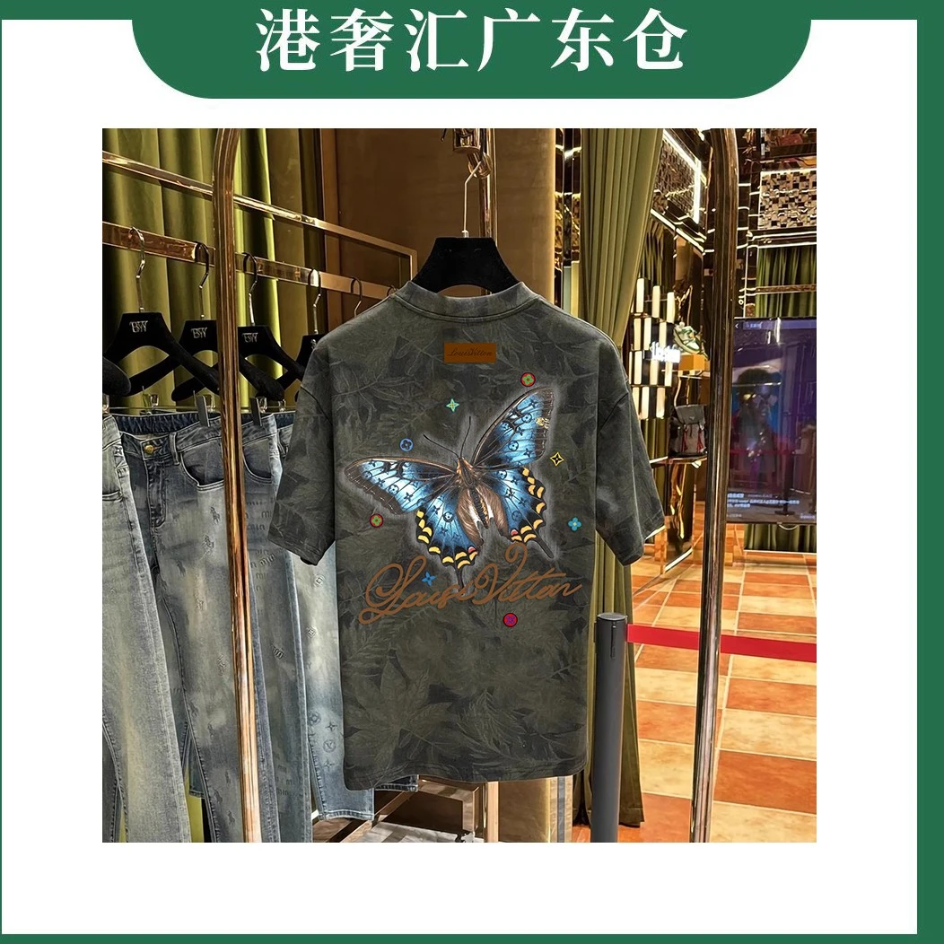 （丹丹专属）【炫彩蝴蝶】轻奢刺绣 时尚设计感短袖