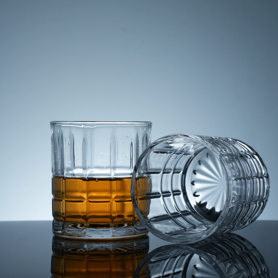 璃湾·晶爵 | 两支装无铅水晶玻璃威士忌酒杯 果汁杯牛奶杯啤酒杯
