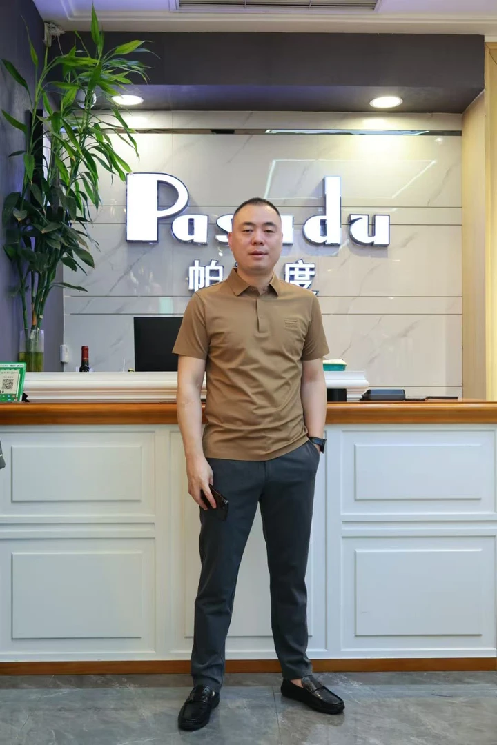 帕萨度男士夏季商务时尚休闲翻领短袖T恤2826730