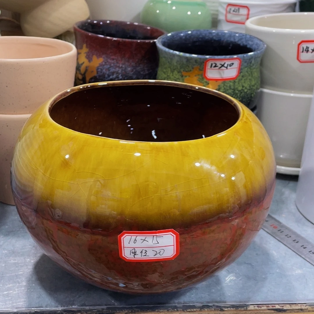 陶瓷花盆外贸尾货清仓满10元包邮