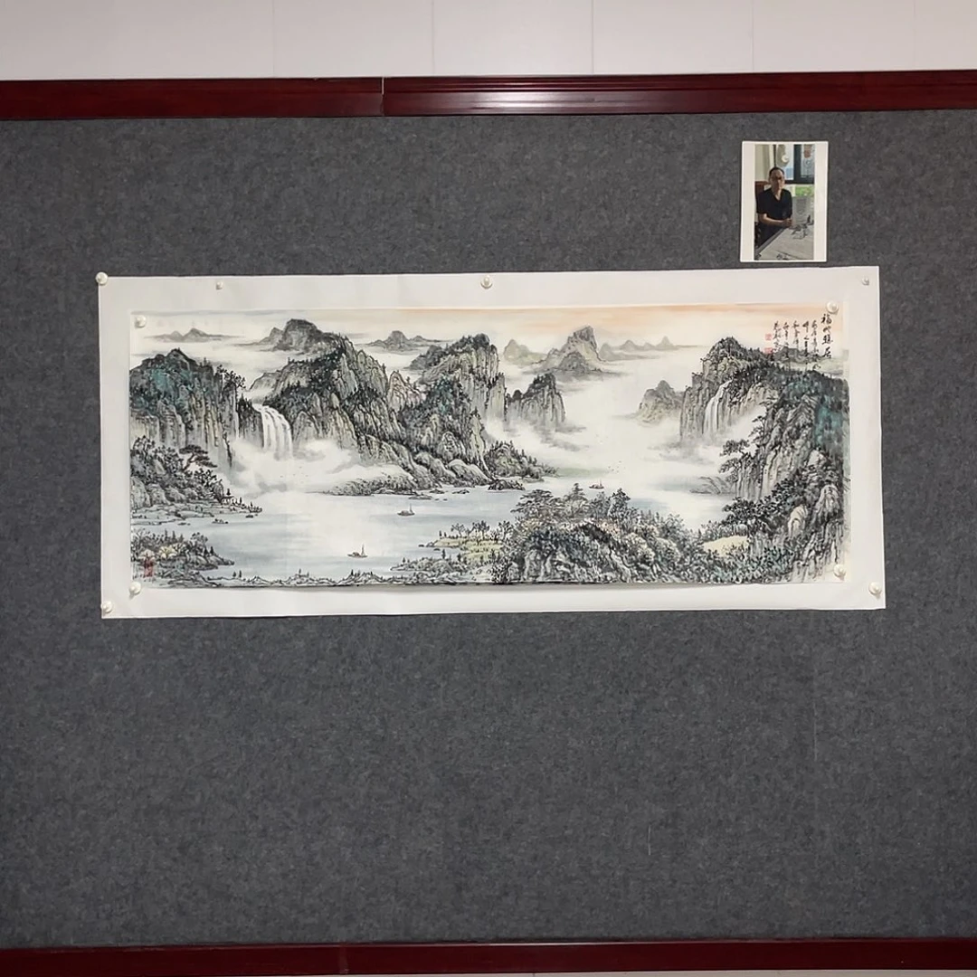 国画小六尺178.69画芯 王义华老师