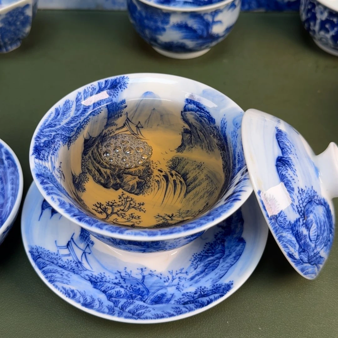 景德镇纯手绘茶具具圆圆248