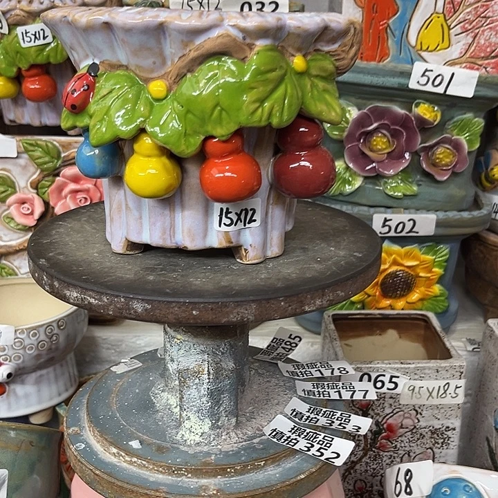 粗陶材质多肉花盆