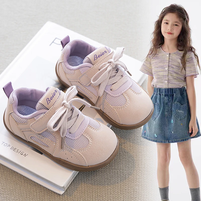 ABC儿童运动鞋2025春秋新款女童德训鞋轻便宝宝板鞋炸街男童鞋子