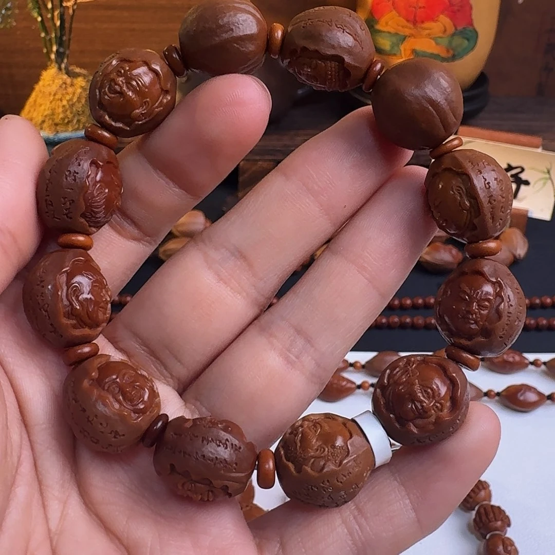橄榄核手串/手链旗*胜心经十八罗汉