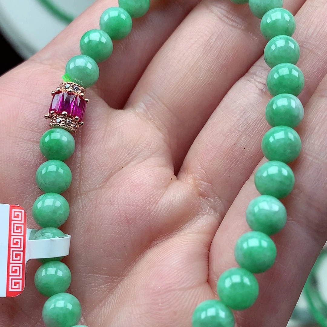 翡翠未镶嵌毛衣链