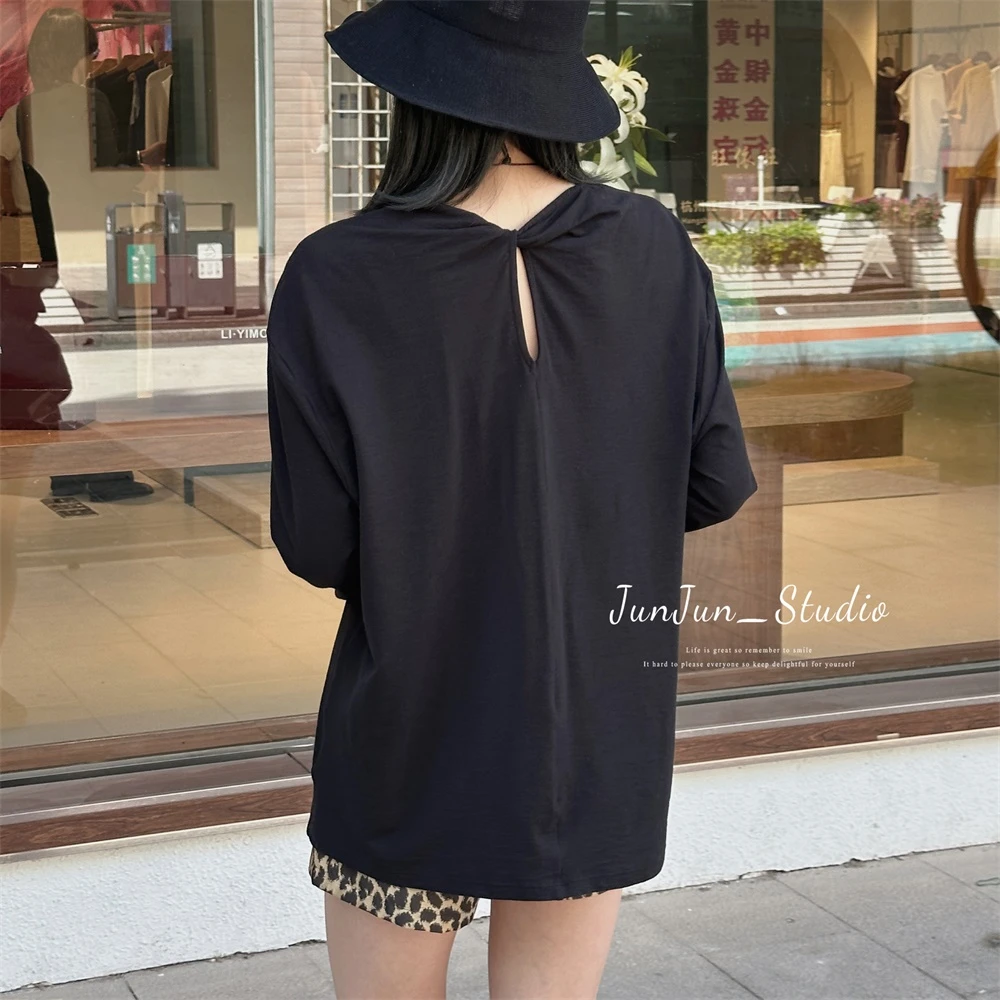 JunJun夏季【扭结防晒】简约百搭休闲长袖上衣JJ2455