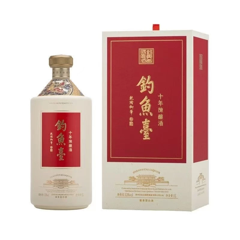 钓鱼台十年陈酿 酱香型白酒53度1L