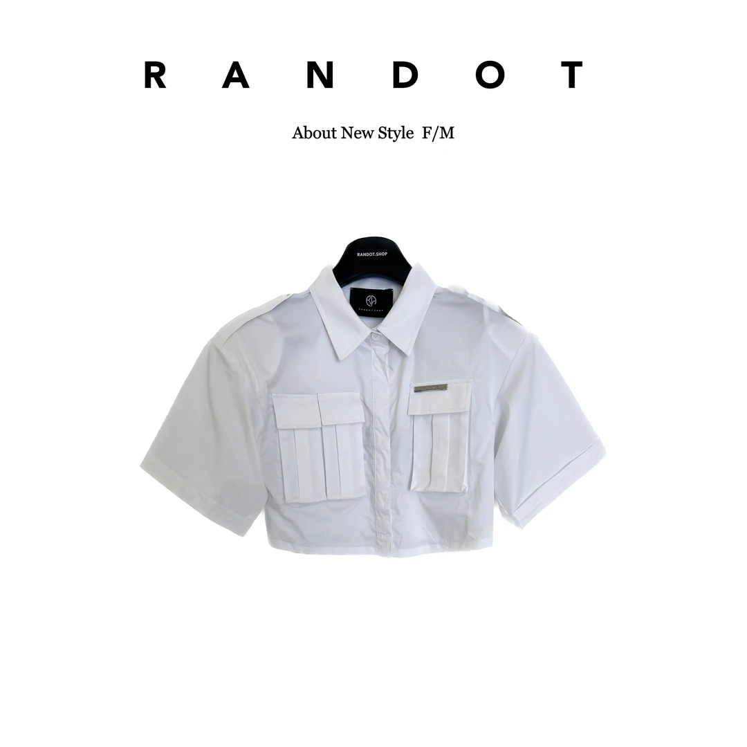 RΛNDOT原创设计师款短款短袖衬衫C005