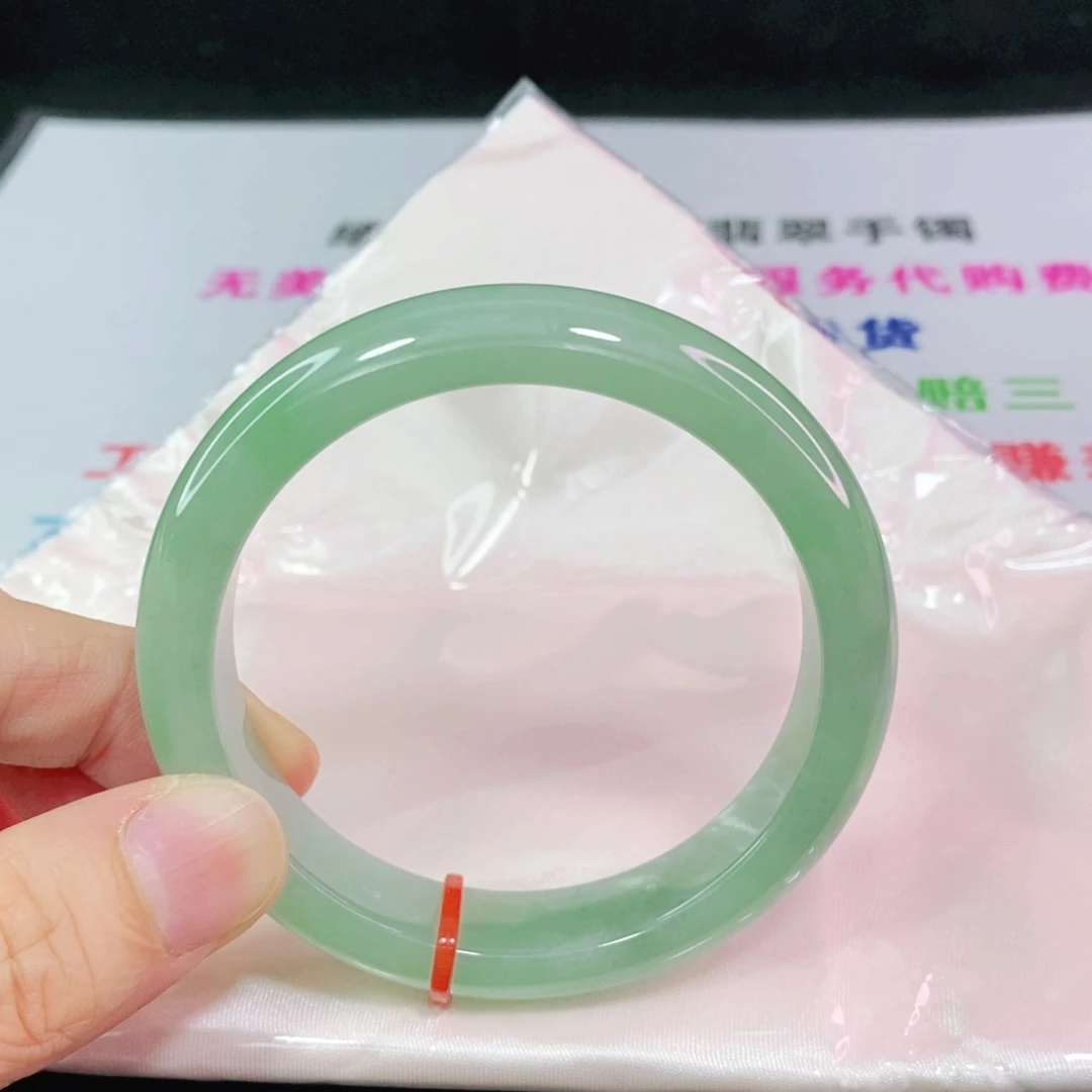 翡翠手镯未镶嵌风*55.5圈口正圈