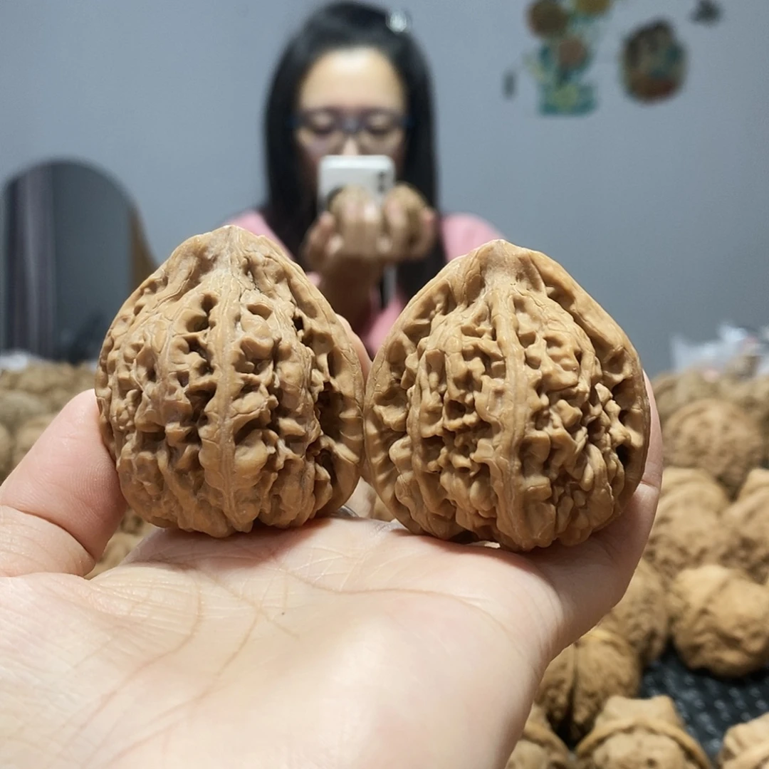 文玩核桃吊坠核樽43黄尖