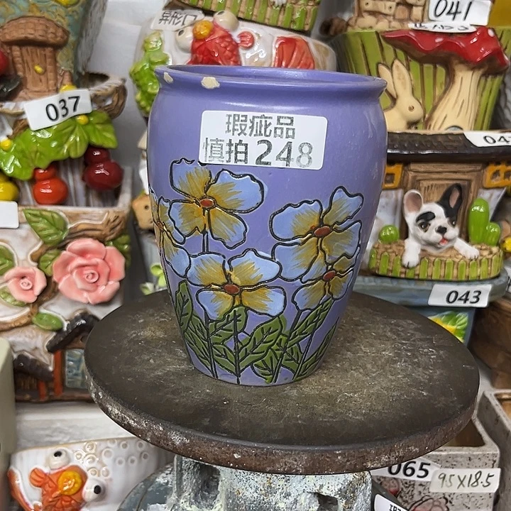 粗陶材质多肉花盆