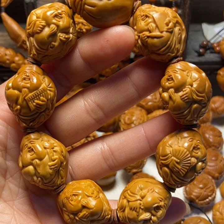 【闪购商品】橄榄核手串/手链荷叶财神