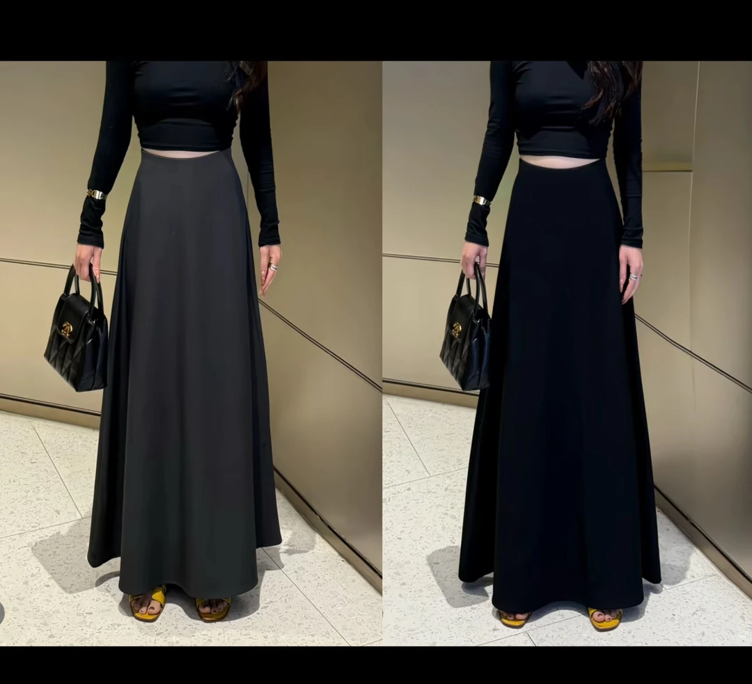 【上身纸片人】秋款西装高级百搭显瘦A字拉链半身裙