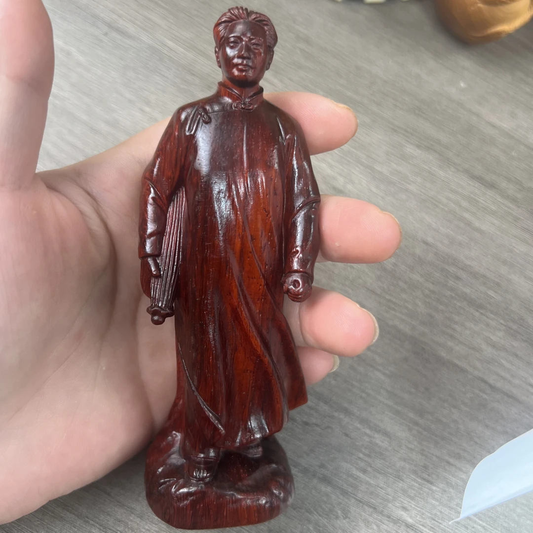 紫檀不忘初心青少年小摆件尺寸12