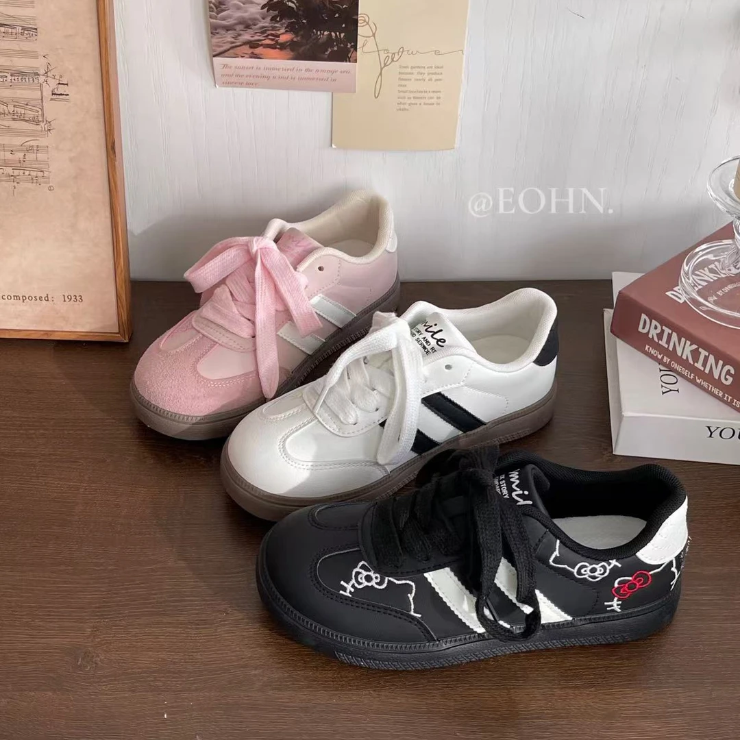 【eohn】春季休闲鞋低帮系带可爱学生ins百搭平底