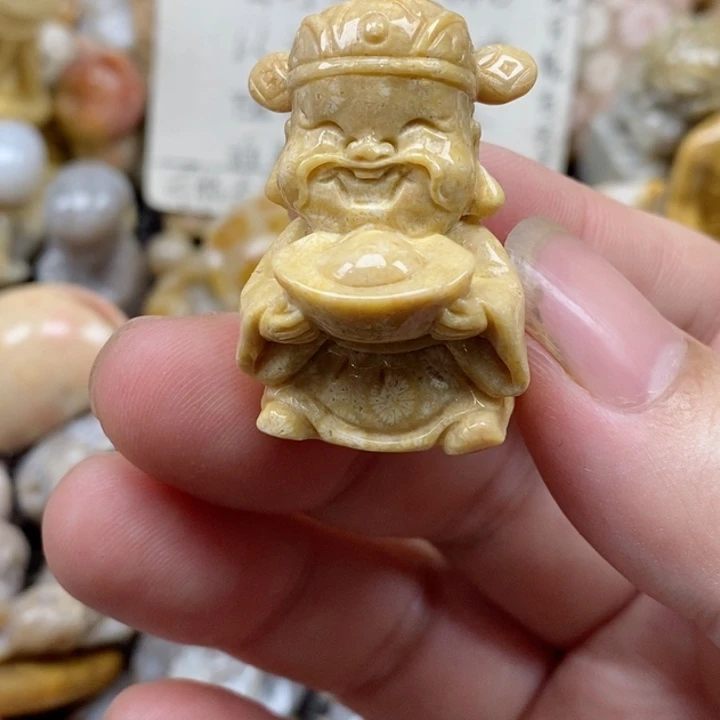颈饰未镶嵌硅化珊瑚（珊瑚玉）