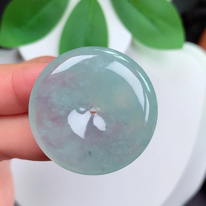 颈饰未镶嵌翡翠平安扣 32.5x6.3mm