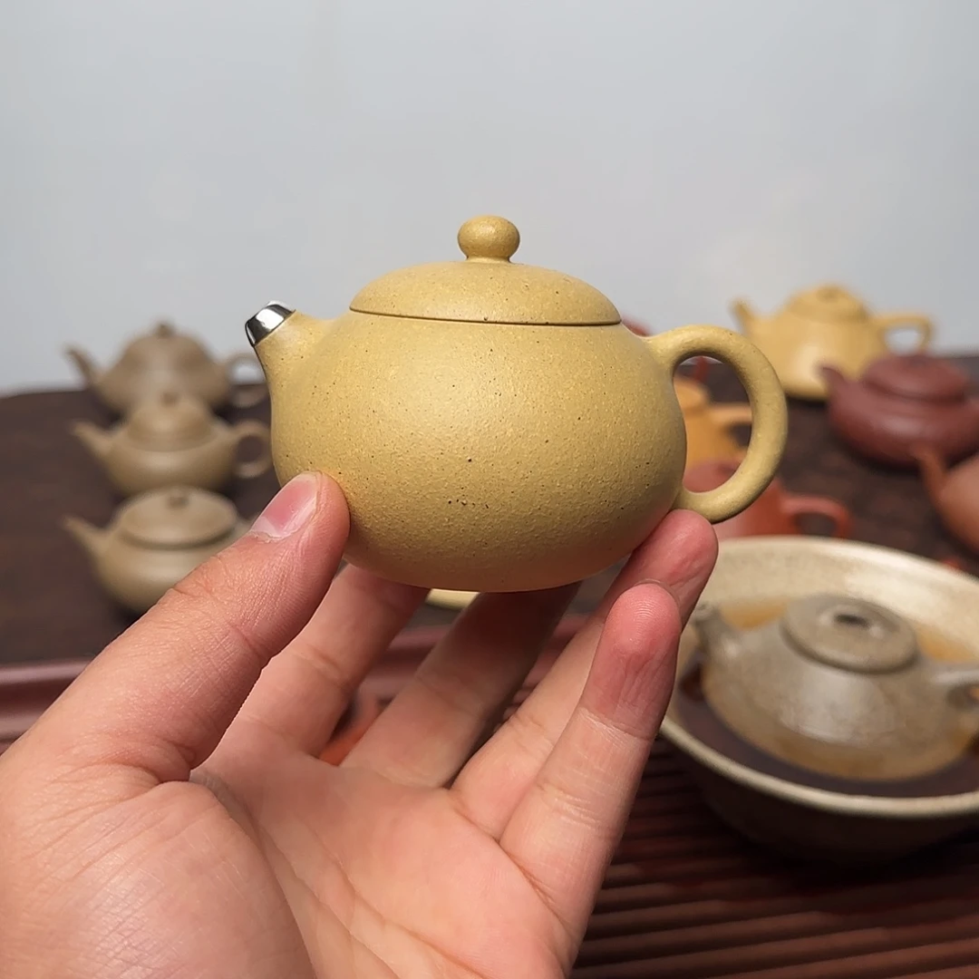 常***乐紫砂茶壶瑕疵西施宝山墨绿泥
