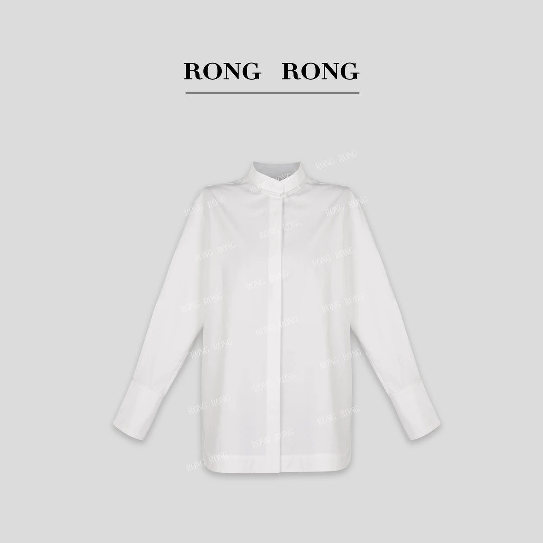 溶溶【雾春诗】RONGRONG莱赛尔亚麻手工盘扣新中式衬衫C-S210756
