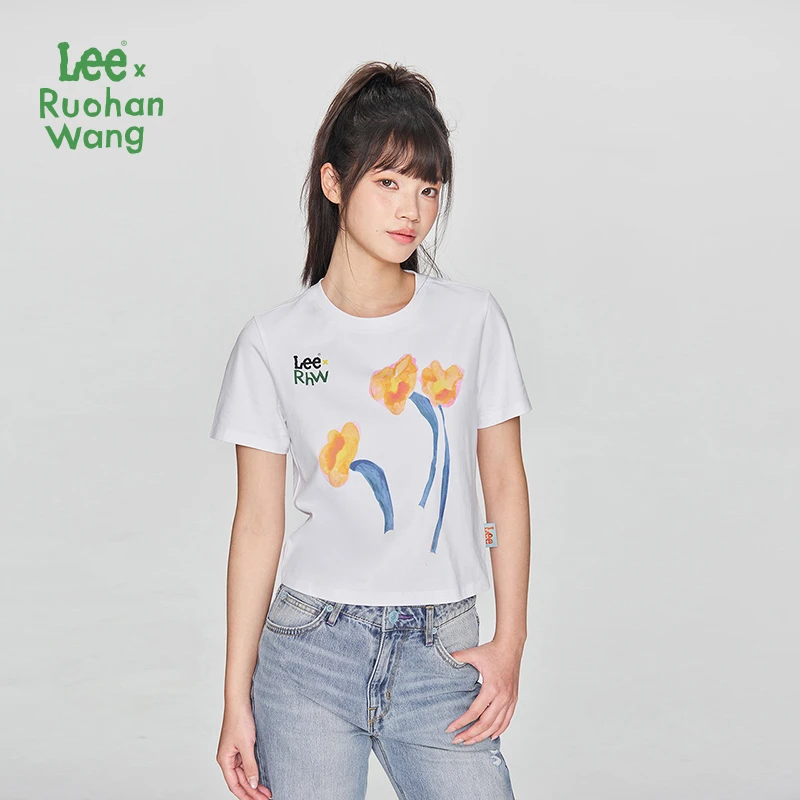 【Lee x Ruohan Wang联名系列】Lee商场款25春新标准版短款女短T