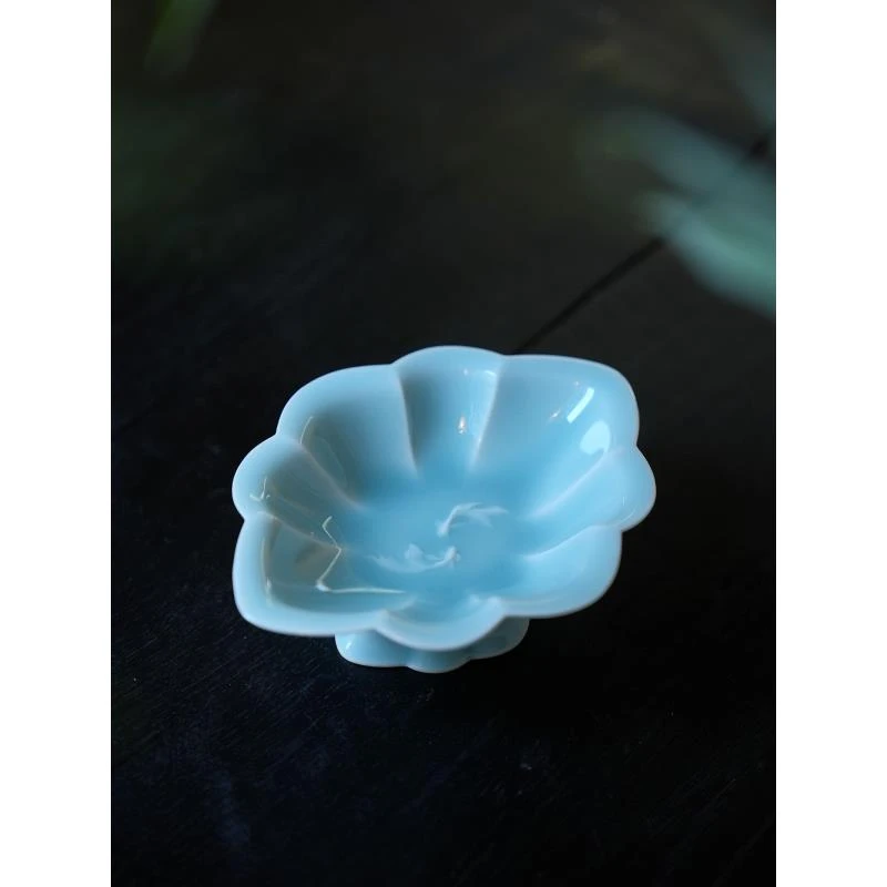 尚唐青瓷 |  粉青 双鱼果盘 直径约16cm