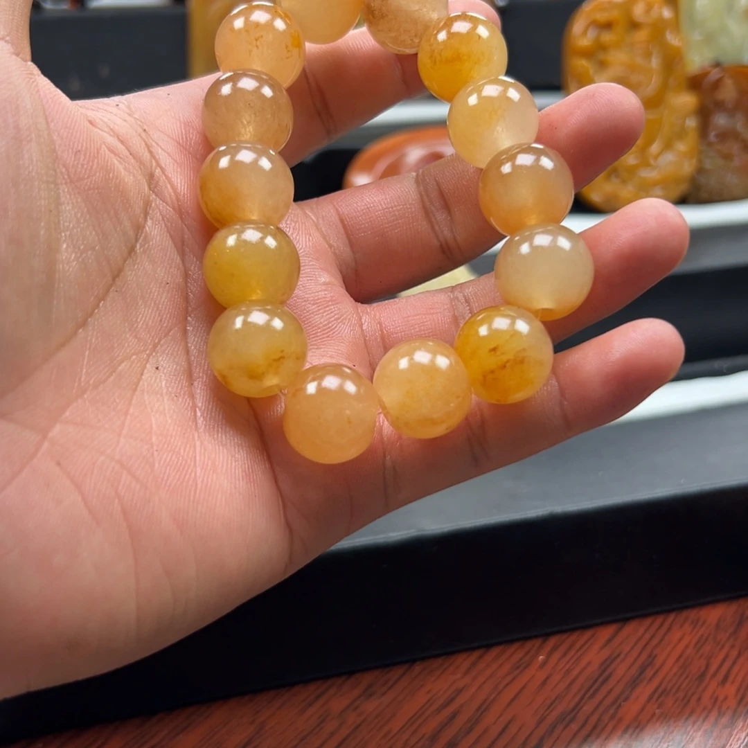 石英质玉（黄龙玉）未镶嵌多样性发货，发其一