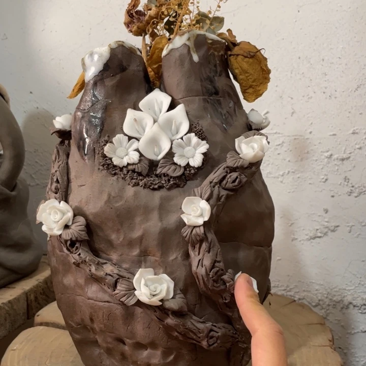 瓷片啷****耶原矿珍珠耳环一支套项链耳机两枚哦打