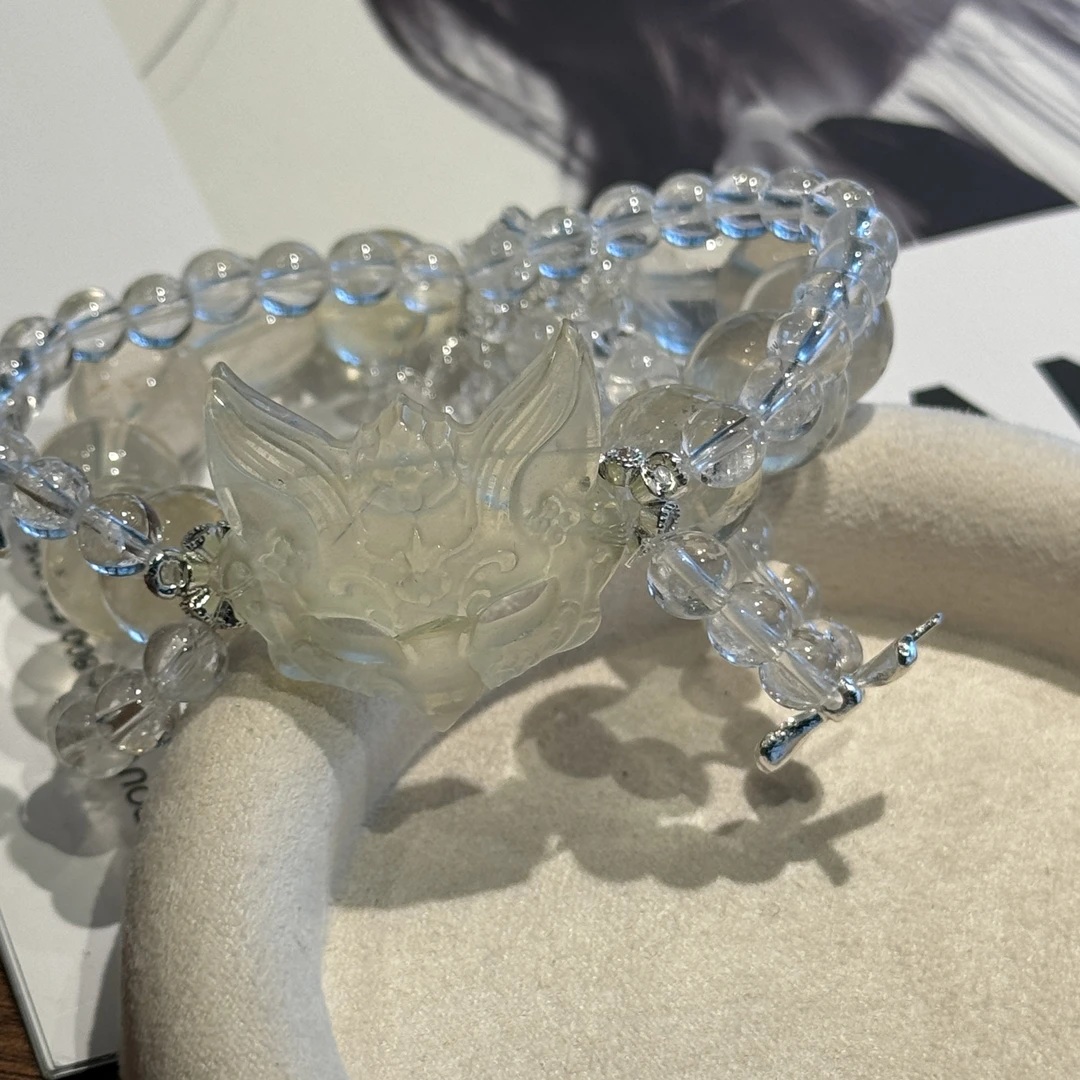 H-45 「六月crystal」柠檬黄 白水晶（6mm-13mm）