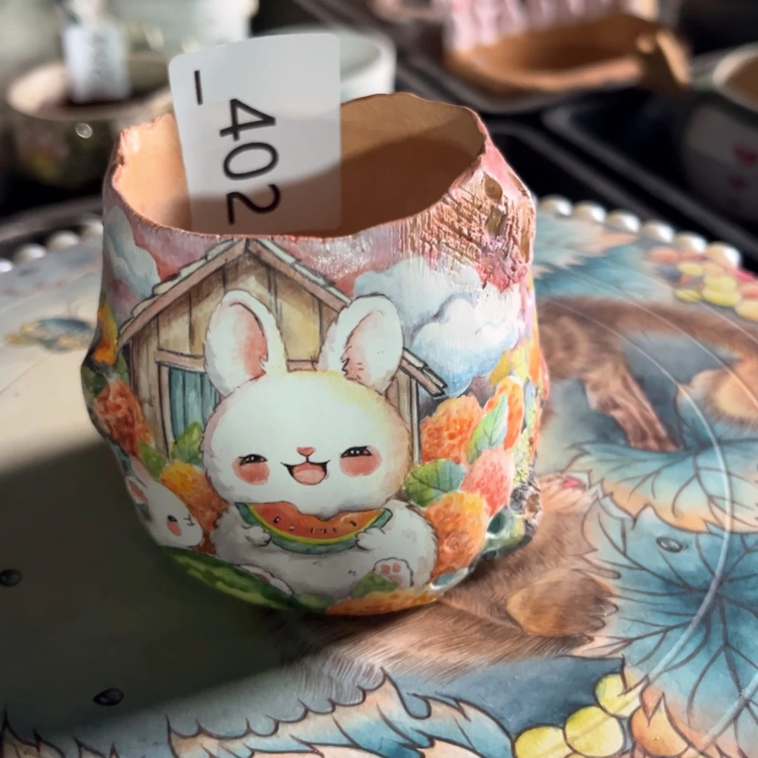 红陶吖***妮402花盆1个