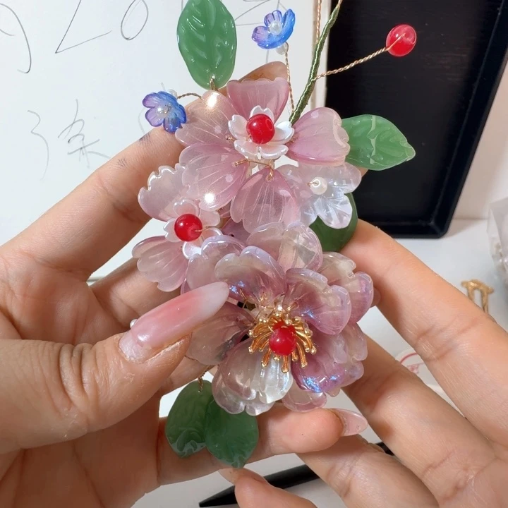 铁合金醋酸古风发夹