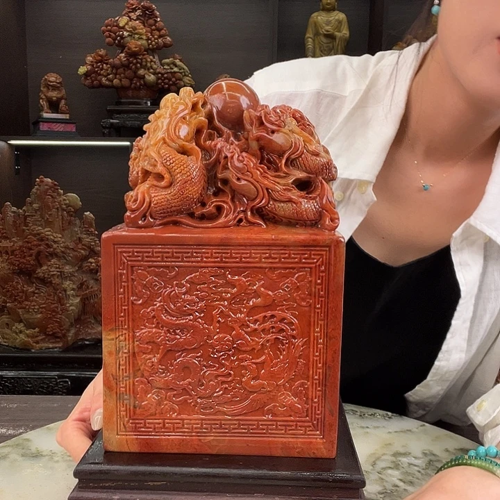 北***鱼寿山石印石。。。。。。。。。。。。。。。。。