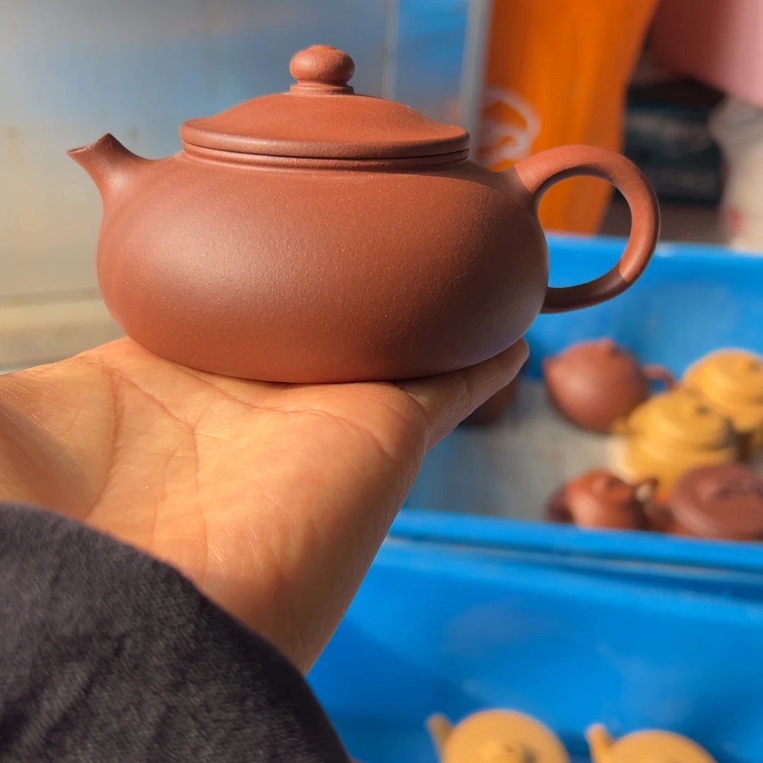 茶壶紫砂寒江微瑕200ccc