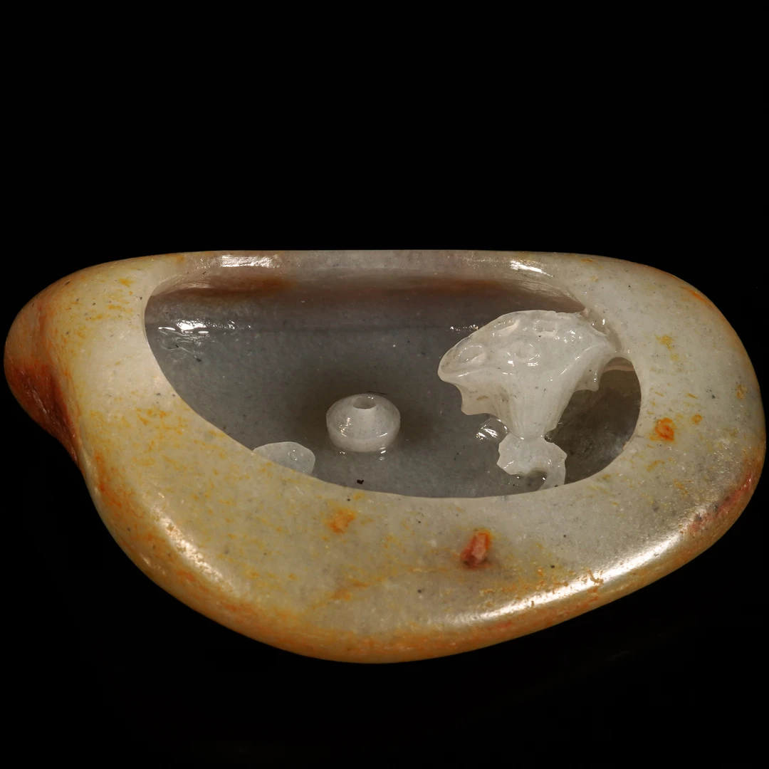 LOT.012和田玉巧雕香插/X2697