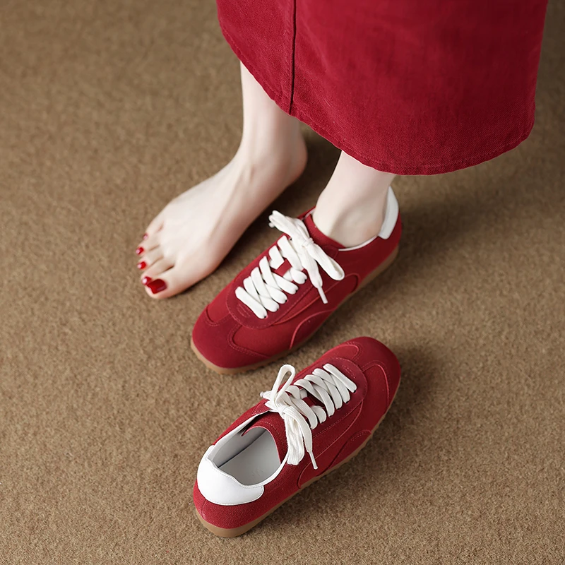 木木2025阿甘鞋小白鞋百搭透气德训鞋新款春秋厚底运动鞋爆款