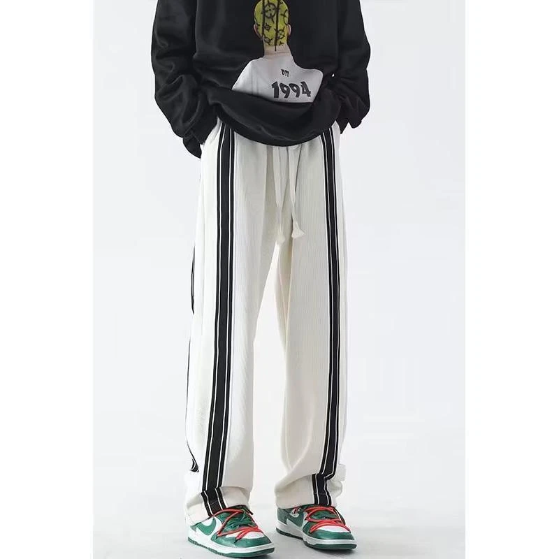 637春秋季百搭休闲裤男女宽松直筒卫裤潮流ins运动长裤子潮