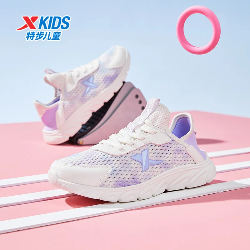特步儿童冬季一脚蹬跑步鞋大童百搭舒适防滑运动鞋675216119149