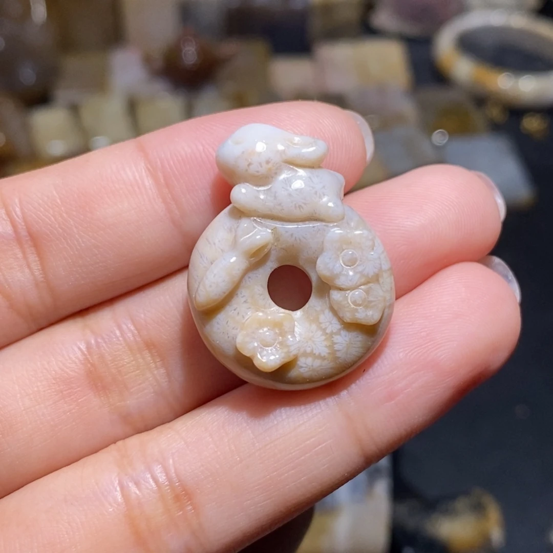 【闪购商品】硅化玉珊瑚玉未镶嵌