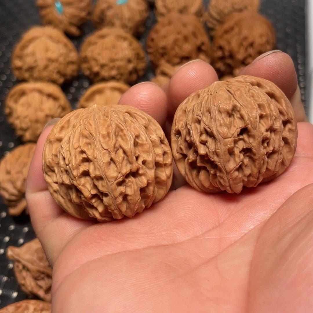 【闪购商品】文玩核桃把件37磨盘狮子头