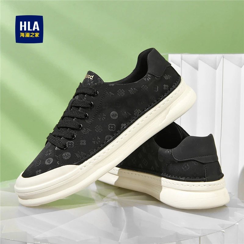 HLA/海澜之家帆布鞋秋季秋季潮鞋男士低帮软底舒适百搭秋季休闲