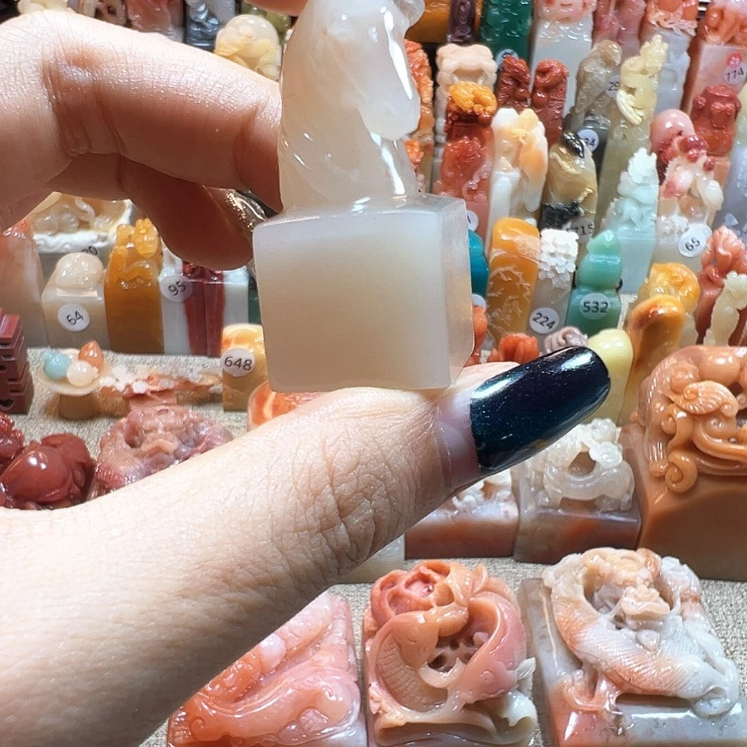 蔚***作印石寿山石寿山石雕刻包邮包刻
