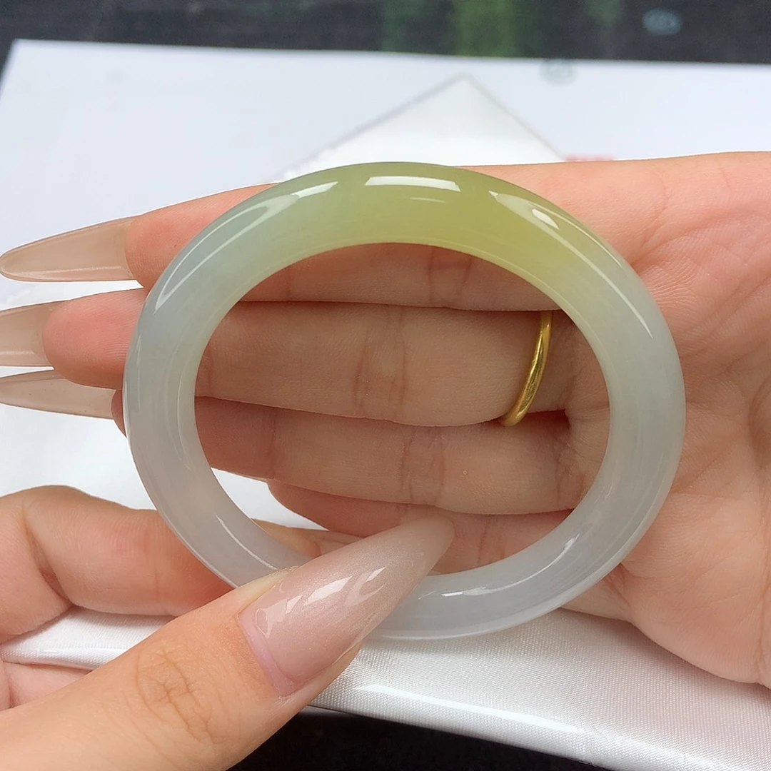 未镶嵌手镯翡翠52-53圈口