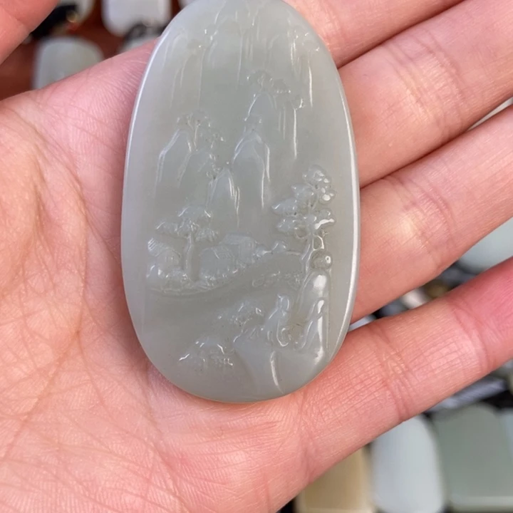 和田玉未镶嵌颈饰