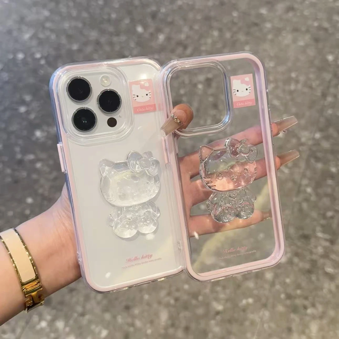 SMBLCE透明水晶kt适用苹果17/16透色手机壳小米15vivo华为p70oppo