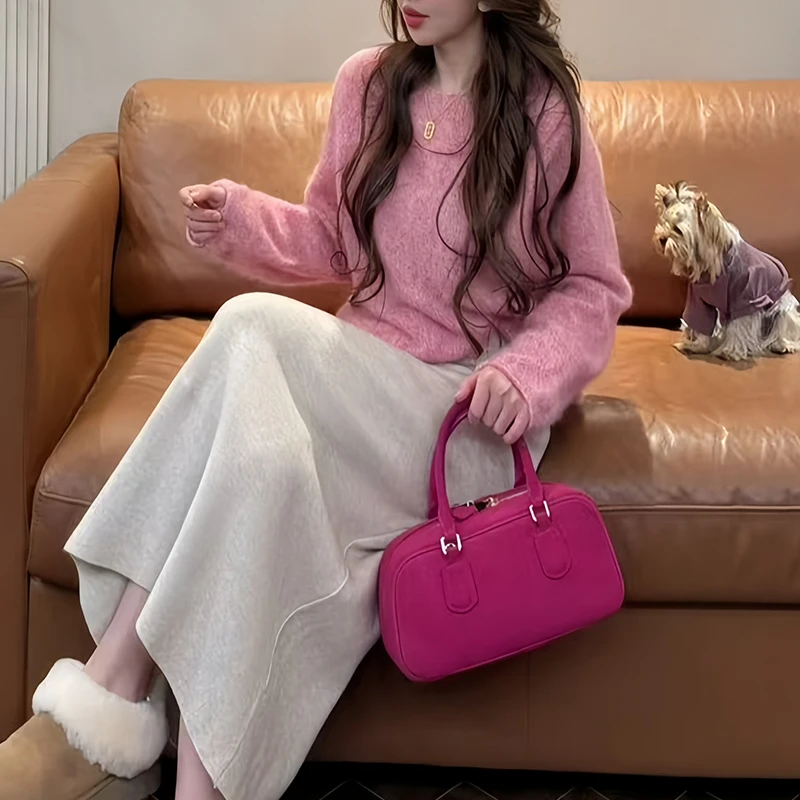 绝美独特漂亮套头毛针织衫女装2025秋冬新款休闲洋气穿搭显白上衣