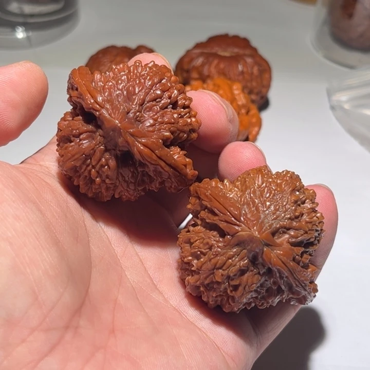海***沙文玩核桃吊坠狮子头核桃