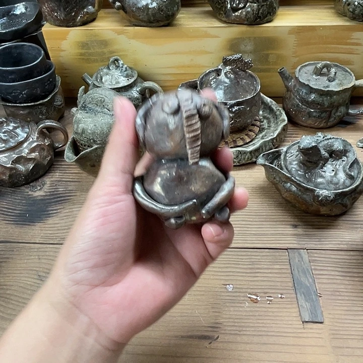 柴烧茶壶福利茶器