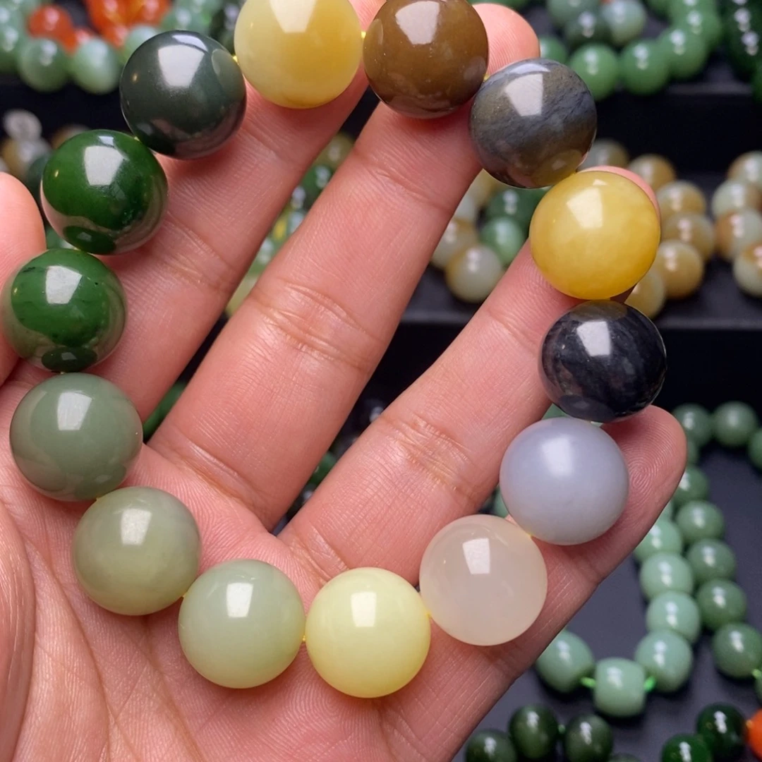 和田玉手串未镶嵌