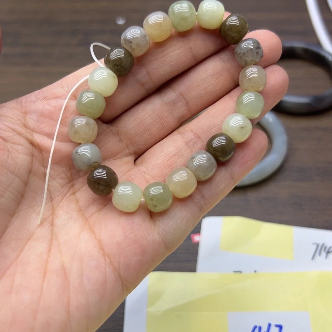 和田玉未镶嵌手链688