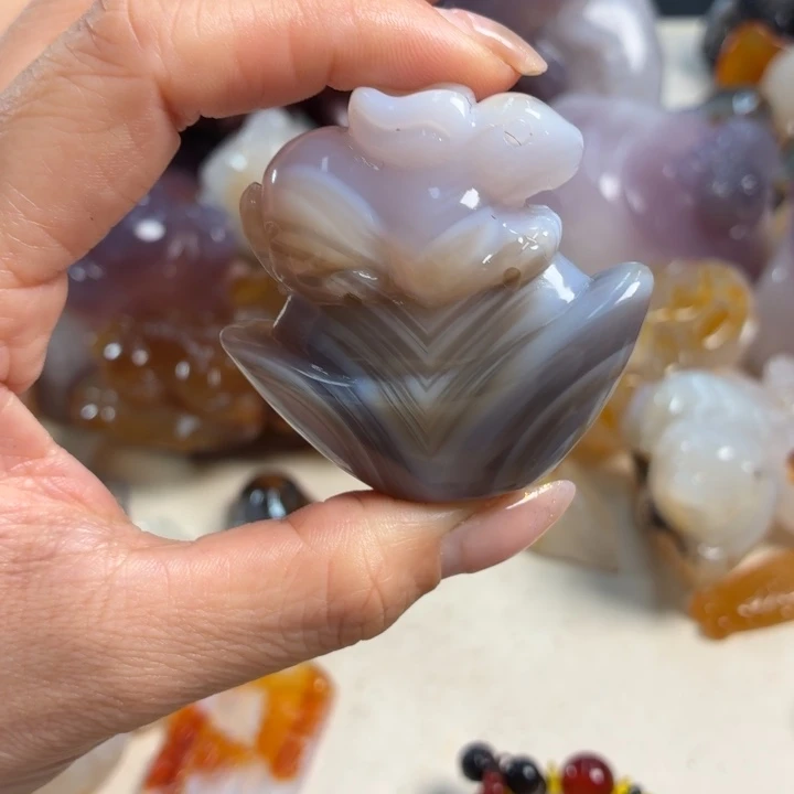 玛瑙/玉髓未镶嵌吊坠(不含链)